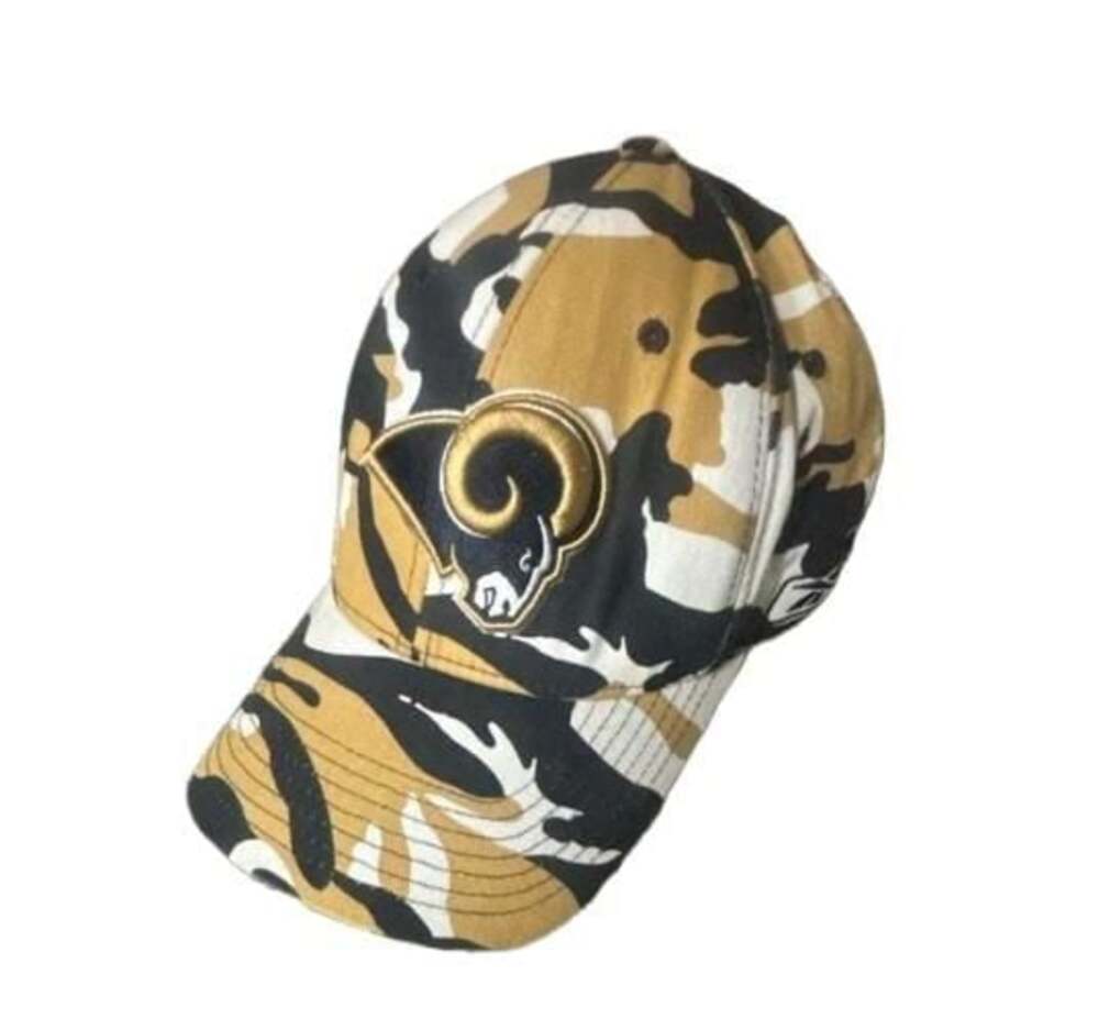 Rams NFL Reebok Multi Color Stadium Camo Flex Fit Hat Cap